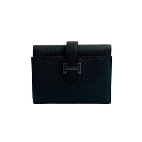 Unused, stored item, B stamped, HERMES Bearn combination, monochrome, Epsom leather, tri-fold