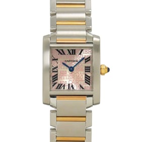 Cartier Tank Française SM Two-tone Watch W51036Q4 60th Anniversary Limited Edition Women's in 18K