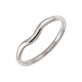 Tiffany & Co. Curved Band Ring, size 17, Platinum