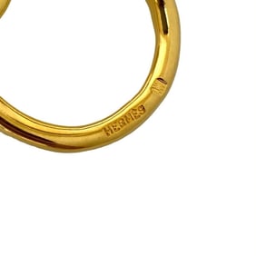 HERMES Jumbo Scarf Ring Gold 77890