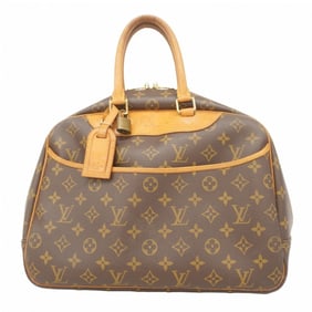 Louis Vuitton Monogram Deauville Handbag M47270 Brown Women's