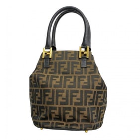Fendi Zucca Nylon Canvas Handbag Brown Women's P1438139