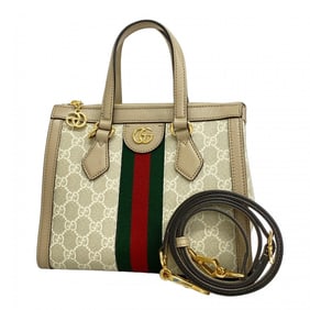 Gucci Ophidia handbag 547551 beige 2-way bag for women P1448929