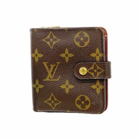 Louis Vuitton Monogram Compact Zip Wallet M61667 Brown Men's/Women's P1454807