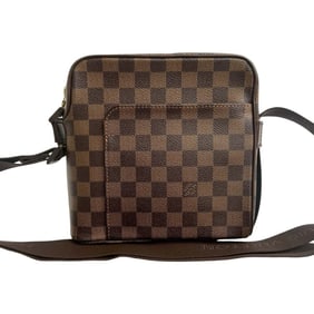 Unused, stored Louis Vuitton Olaf PM Damier Leather Shoulder Bag/Pochette/Sacoche Brown 25329