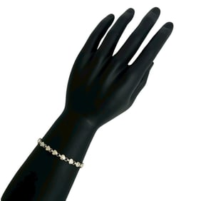 TIFFANY & Co. Tiffany Puff Heart Sterling Silver 925 Bracelet/Bangle for Women 83777