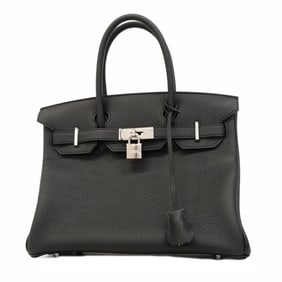 Hermes Birkin 30 Togo Black Handbag, K Stamp, Women's