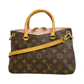 Louis Vuitton Monogram Pallas BB Handbag M40464 Brown Rose Ballerine 2-Way Bag for Women (P1393120)