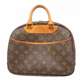 Louis Vuitton Monogram Trouville Handbag M42228 Brown Women's