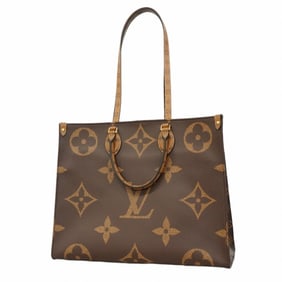 Louis Vuitton Monogram Giant Reverse On-the-Go GM Handbag M44576 Brown 2-Way Bag for Women