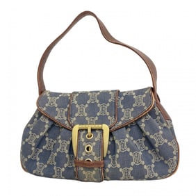 Celine Paris Macadam Denim Handbag in Blue and Brown for Women, P1448821