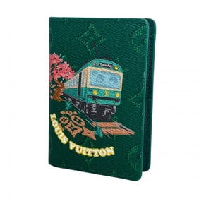 Louis Vuitton Monogram Organizer de Poche Card Case, M25971, Green, Men's, P1448911
