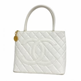 Chanel Reissue Tote Bag, Caviar Skin, White, Women's, P1435151