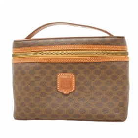 Celine Vanity Bag Macadam Brown Women's