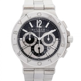 Bvlgari Diagono DG42SCH Silver with Black Dial Men's Watch