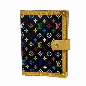 Louis Vuitton Monogram Multicolore Agenda PM Planner Cover R20895 Noir Women's