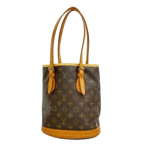 Louis Vuitton Monogram Bucket PM Tote Bag M42238 Brown Women's