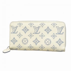 Louis Vuitton Mahina Zippy Wallet M11745 White/Blue Women's P1436592