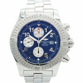 Breitling Super Avenger A13370 Navy Dial Men's Watch