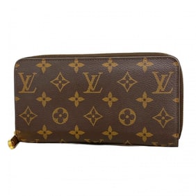 Louis Vuitton Monogram Zippy Wallet M41894 Brown Rose Ballerine Women's