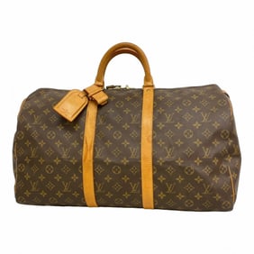 Louis Vuitton Monogram Keepall 50 Boston Bag M41426 Brown Men's/Women's P1435772