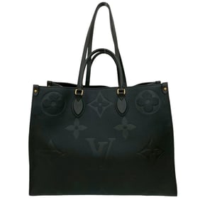 LOUIS VUITTON On the Go GM Monogram Empreinte Leather Tote Bag, Black, c53-1