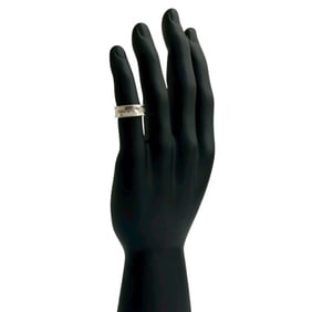 TIFFANY & Co. Tiffany Narrow Ring, Logo Engraved, Sterling Silver, Size 10, Women's, 71170