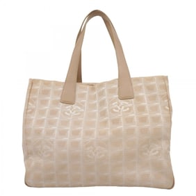 Chanel New Travel Nylon Tote Bag, Beige, Women's