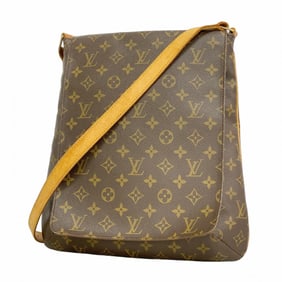 Louis Vuitton Monogram Musette Shoulder Bag M51256 Brown Women's