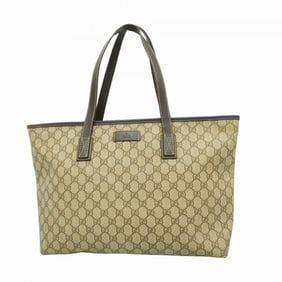 Gucci GG Supreme Tote Bag 211137 Brown Women's