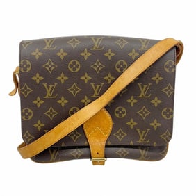 Louis Vuitton Monogram Cartouchiere GM Shoulder Bag M51252 Brown Women's