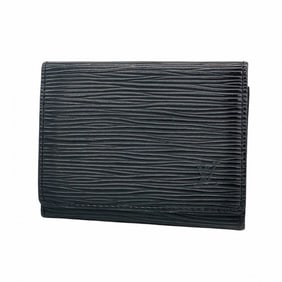 Louis Vuitton Epi Business Card Holder, Envelope Carte de Visite, M56582, Noir, Men's/Women's