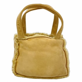 Chanel tote bag, brown mouton, women's
