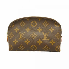 Louis Vuitton Monogram Pochette Tick Pouch M47515 Brown Women's