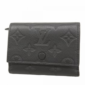 Louis Vuitton Monogram Shadow Victor Wallet M12635 Black Men's Tri-fold