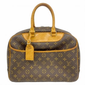 Louis Vuitton Monogram Deauville Handbag M47270 Brown Women's