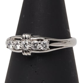 Seiko Pt900 Platinum 0.45ct Diamond Ring for Women