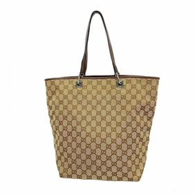 Gucci GG Canvas Tote Bag 31243 Brown Women's