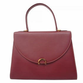 Cartier Must Handbag Leather Bordeaux Women's