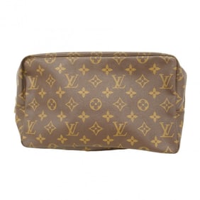 Louis Vuitton Monogram True Toilet Wallet 28 M47522 Brown Women's Pouch
