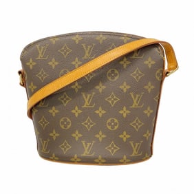 Louis Vuitton Monogram Drouot Shoulder Bag M51290 Brown Women's
