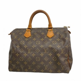 Louis Vuitton Monogram Speedy 30 Handbag M41108 Brown Women's
