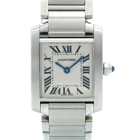 Cartier Tank Française SM W51008Q3 Ivory Dial Women's Watch