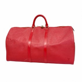 Louis Vuitton Epi Keepall 55 Boston Bag M42957 Castilian Red for Men and Women