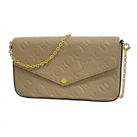 Louis Vuitton Monogram Empreinte Pochette Felicie Shoulder Wallet M82609 Tourterelle Women's