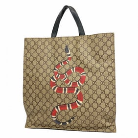 Gucci GG Supreme Tote Bag 450950 Brown Black Men's