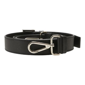 Prada Logo Shoulder Strap in Black Saffiano Leather for Women