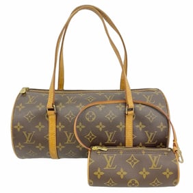 Louis Vuitton Monogram Papillon 30 Handbag M51385 Brown Women's