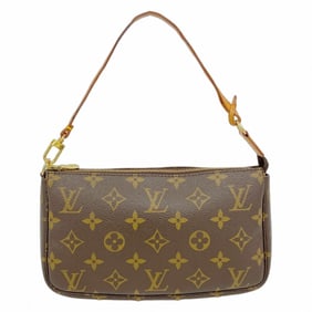 Louis Vuitton Monogram Pochette Accessoires M51980 Brown Women's Pouch