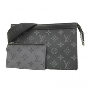 Louis Vuitton Monogram Eclipse Gaston Wearable Wallet Shoulder Bag M81124 Black Men's